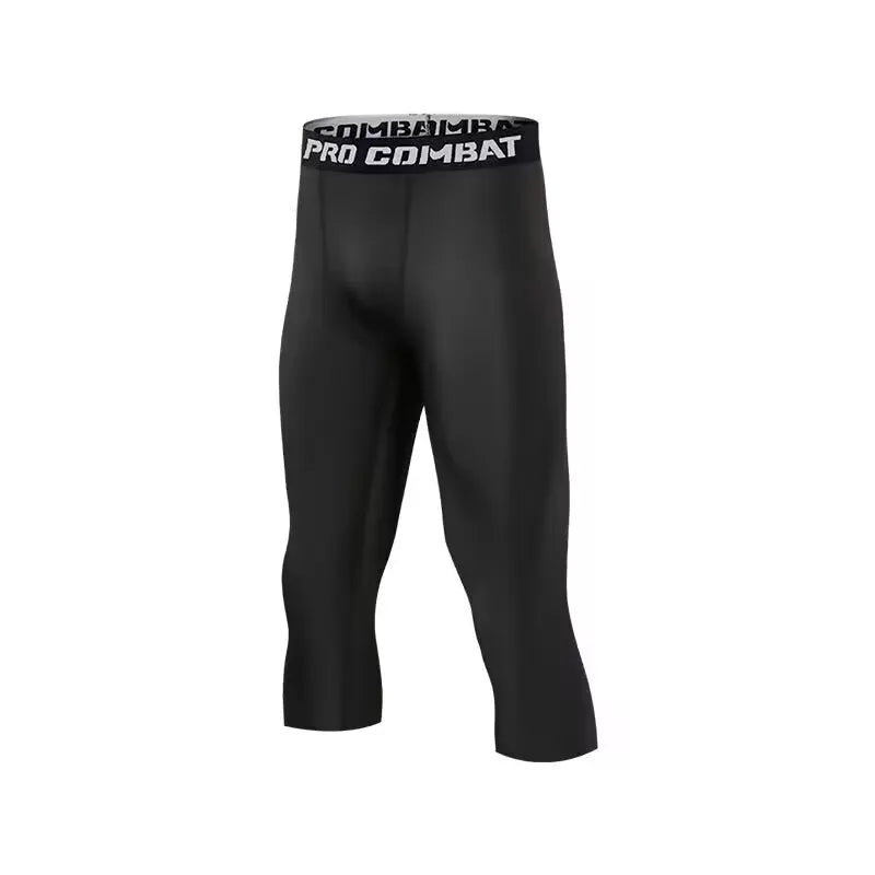 Men's Fitted Training Leggings for Gym and Running