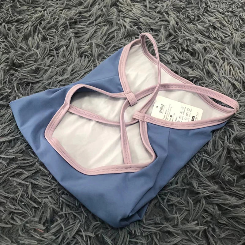 Cross Back Camisole Ballet Leotard with Contrast Straps and Mixed Sizes
