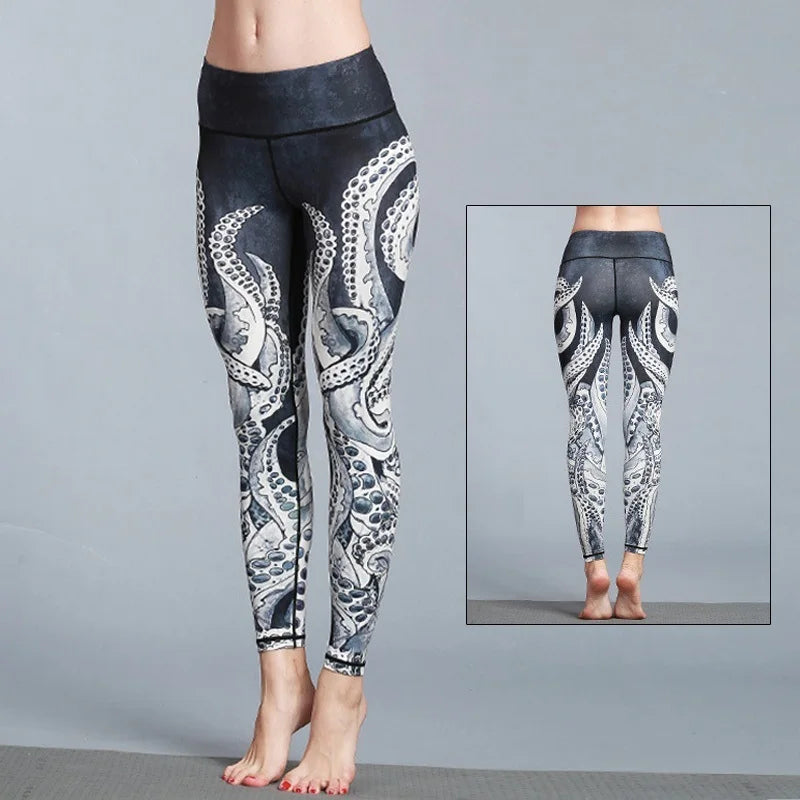 Women's Printed High-Waist Workout Leggings