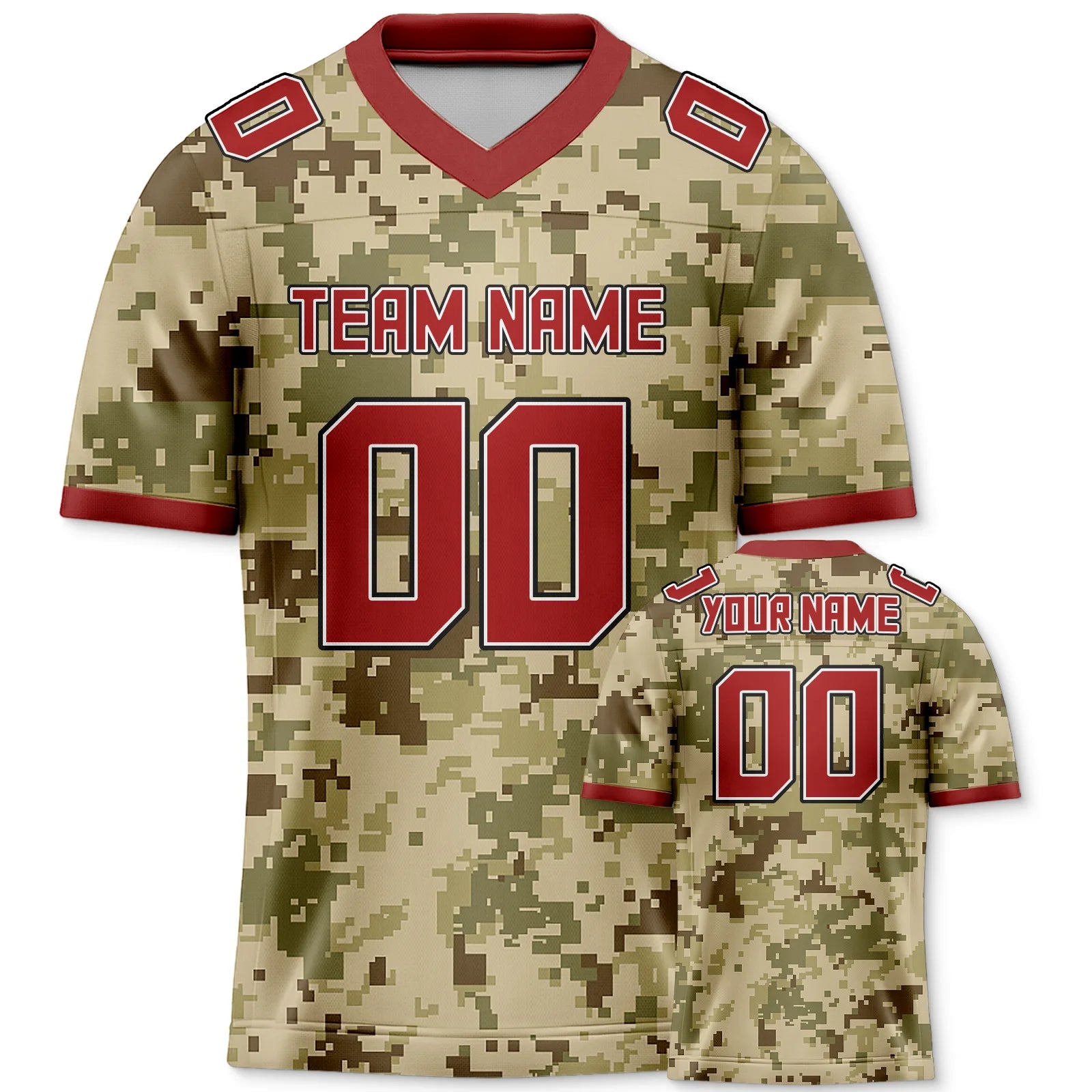 American Football Graphic Short Sleeve Sports Jersey with Number Print
