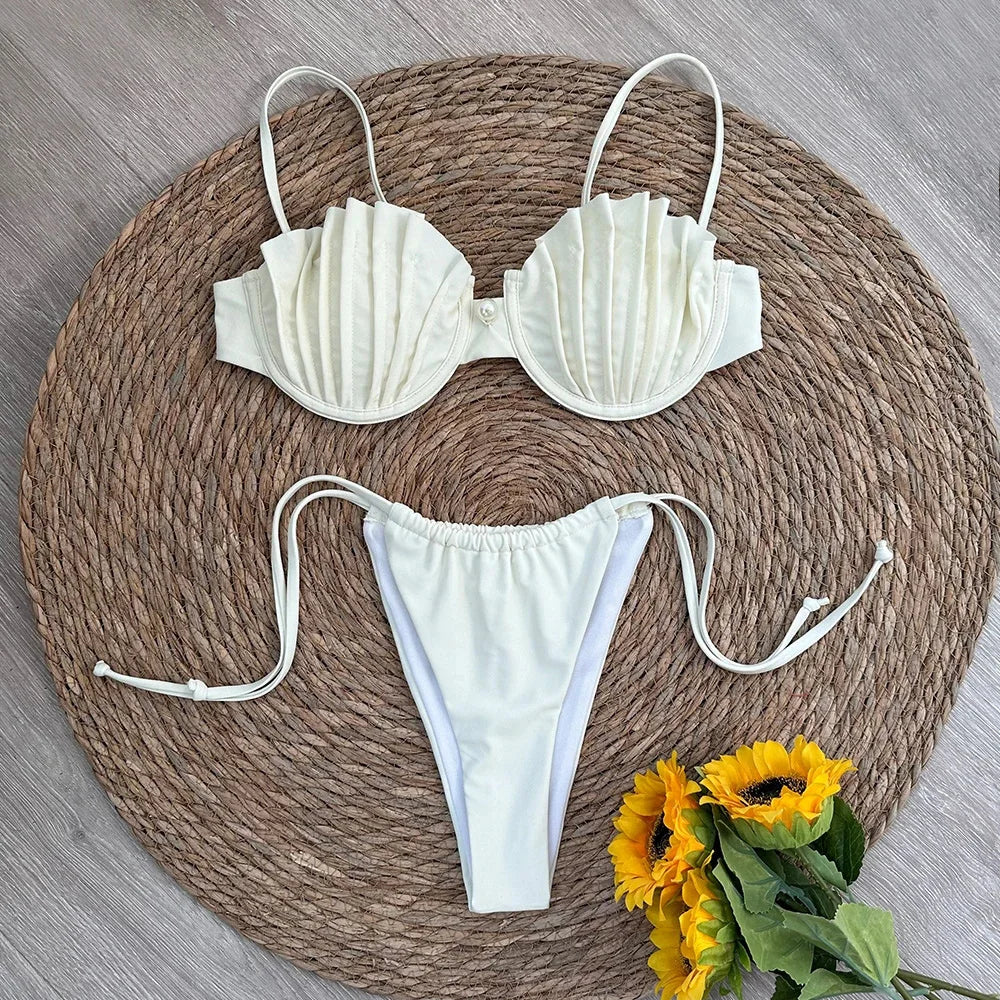 Shell Detail Micro Bikini