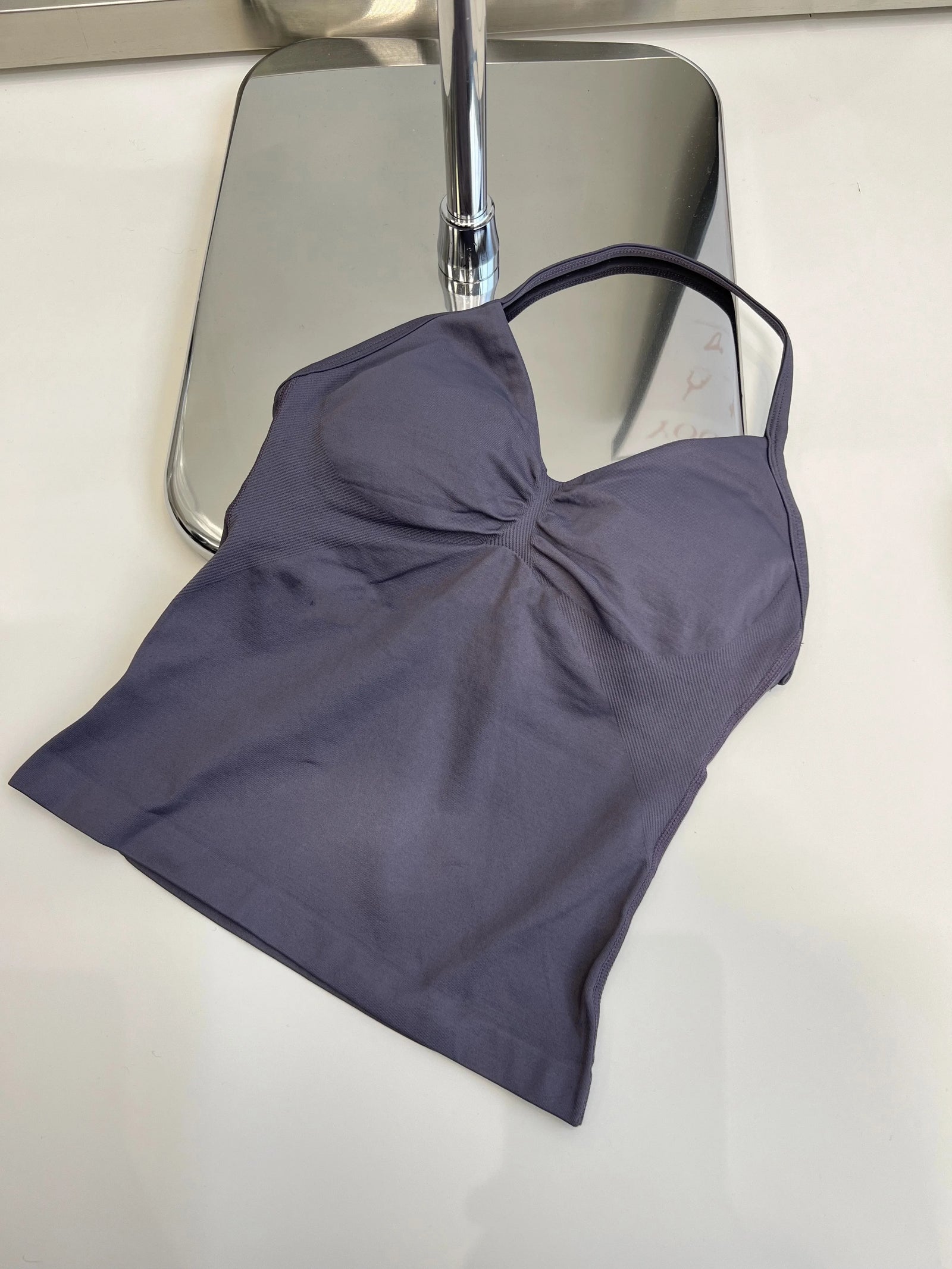 Women's V Neck Strappy Longline Tank Top For Workout Outfits