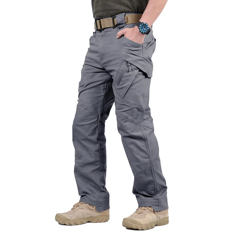 Men's Multi Pocket Zip Fly Casual Cargo Pants