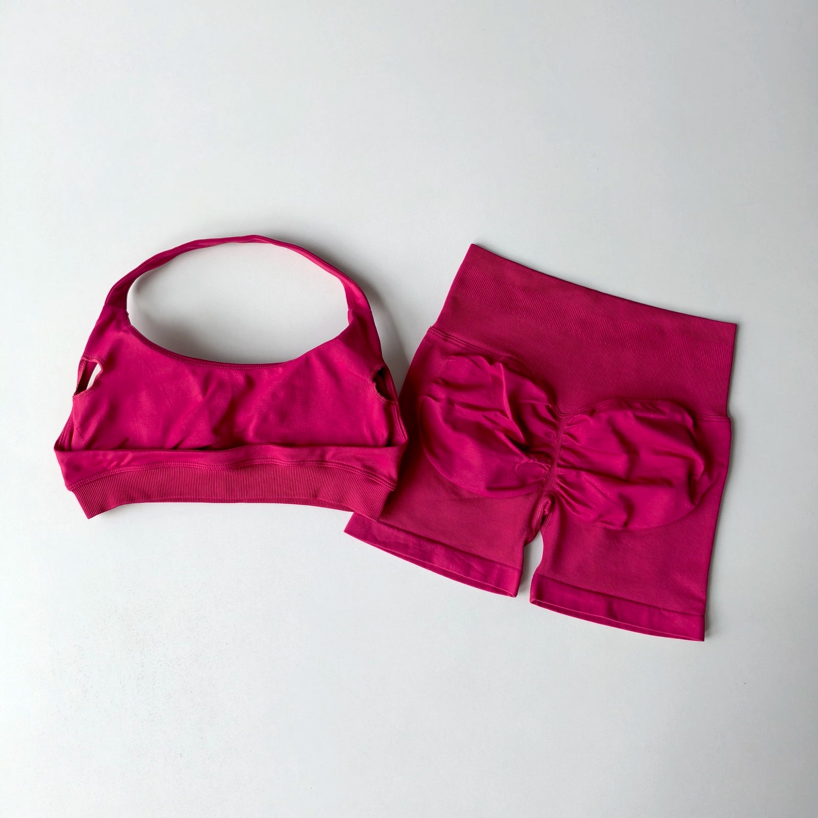 Women's Halter Bra And Shorts Yoga Set For Workout Outfits