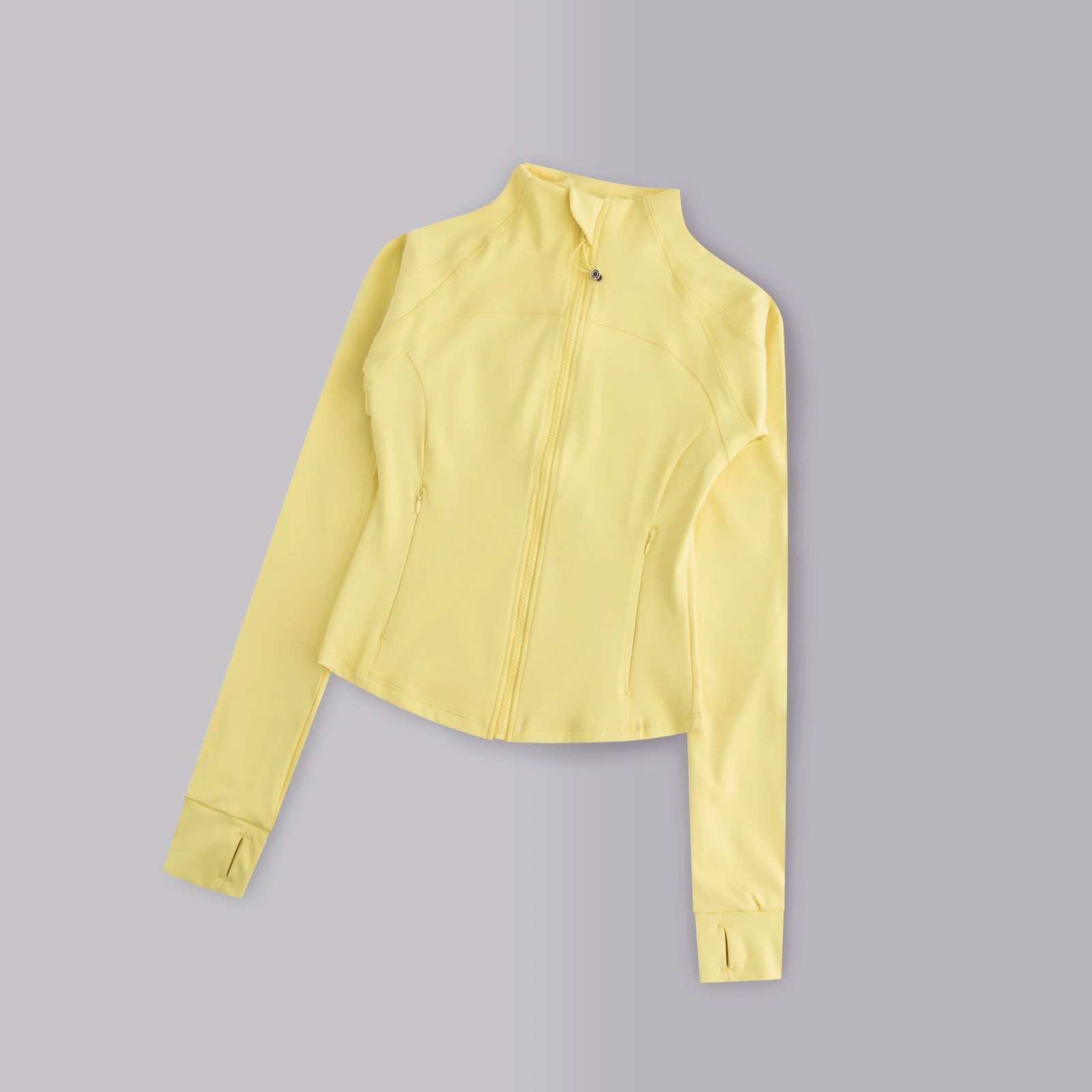Women's Stand Collar Full Zip Sports Jacket For Workout Outfits