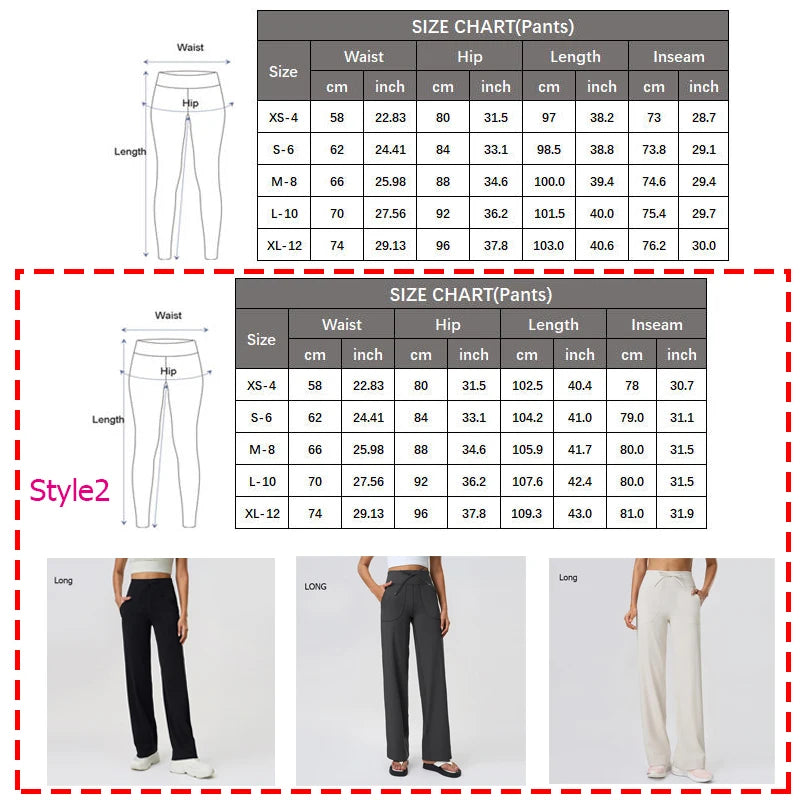 Women's Drawstring Waist Nylon Blend Wide Leg Pants with Length Options