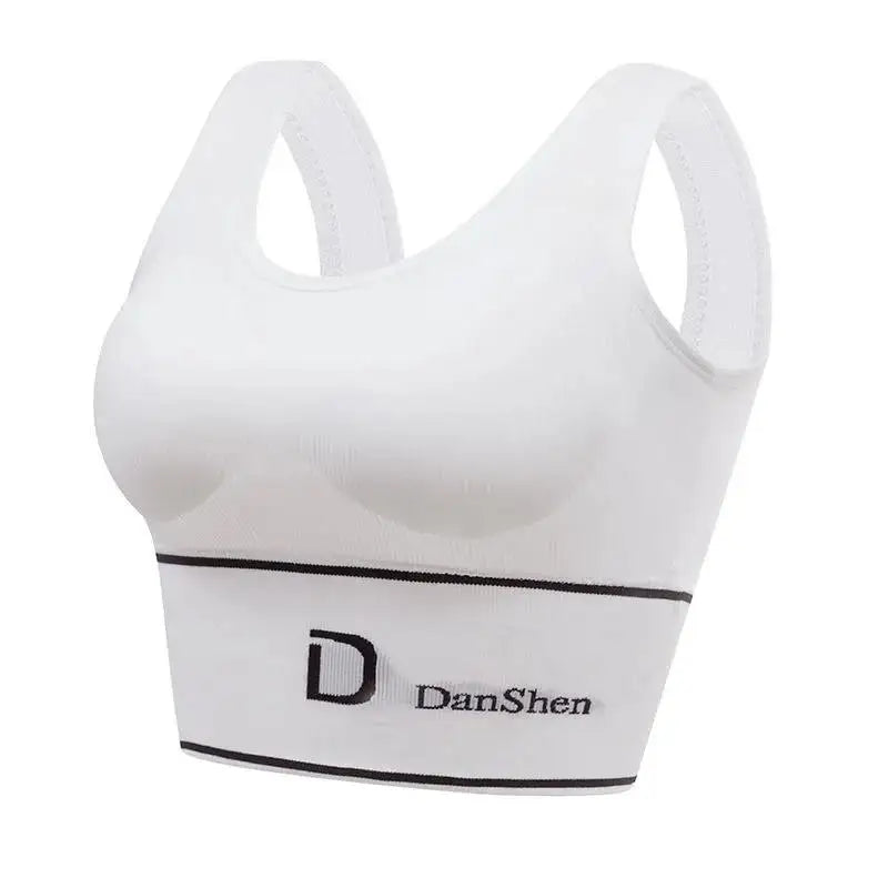 Women's Wide Strap Cropped Sports Sports Bra For Workout Outfits