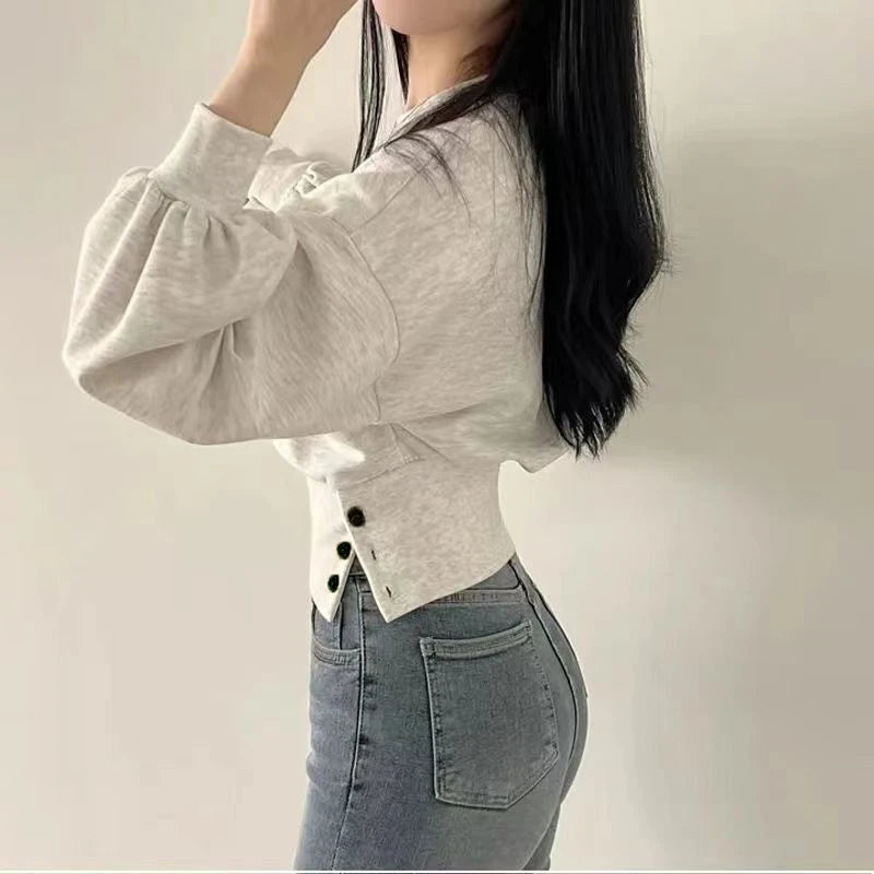 Long Sleeve Casual Pullover Sweatshirt with Original Style Options
