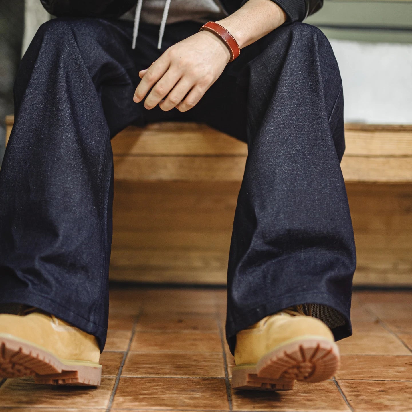 Men's Wide Leg Denim Jeans for Casual Everyday Wear