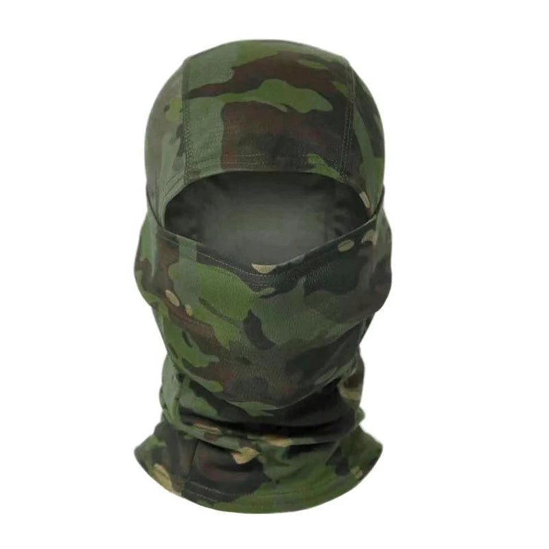Full Face Balaclava Hood with Solid and Camouflage Options