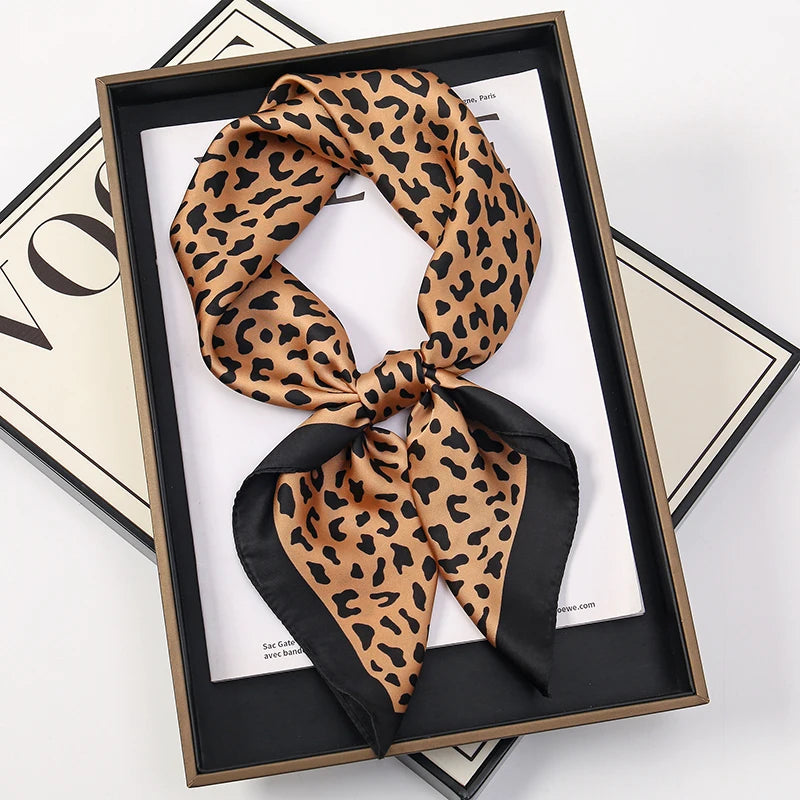 Printed Square Scarf for Hair Wrap and Neck Styling