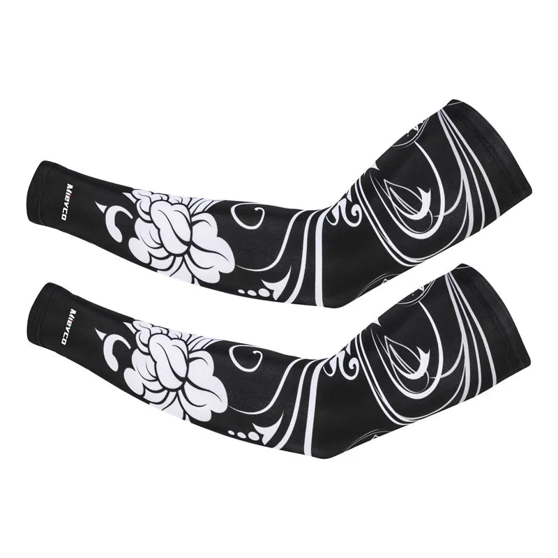 Icy Silk Sun Protection Arm Sleeves Cooling Breathable Outdoor Cycling Fishing Sports Sleeves