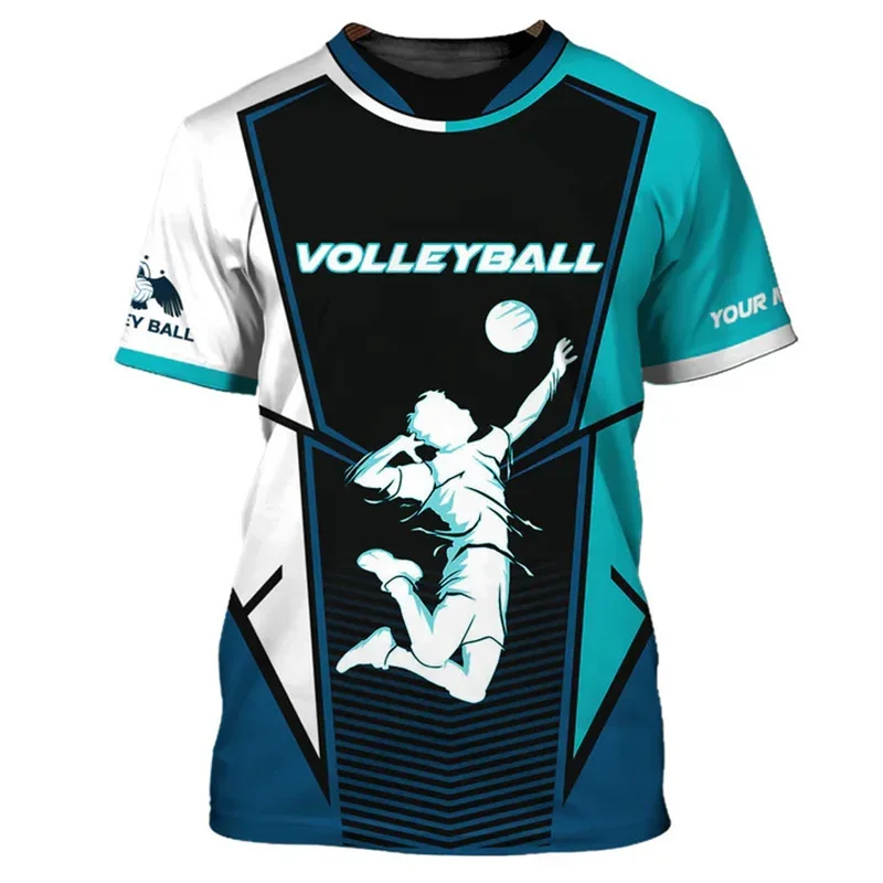 Volleyball Graphic Short Sleeve T-shirt For Sports Outfits