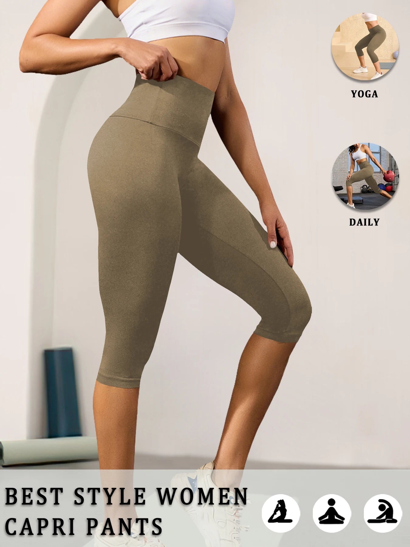 Women's Capri Leggings For Workout Outfits And Layering