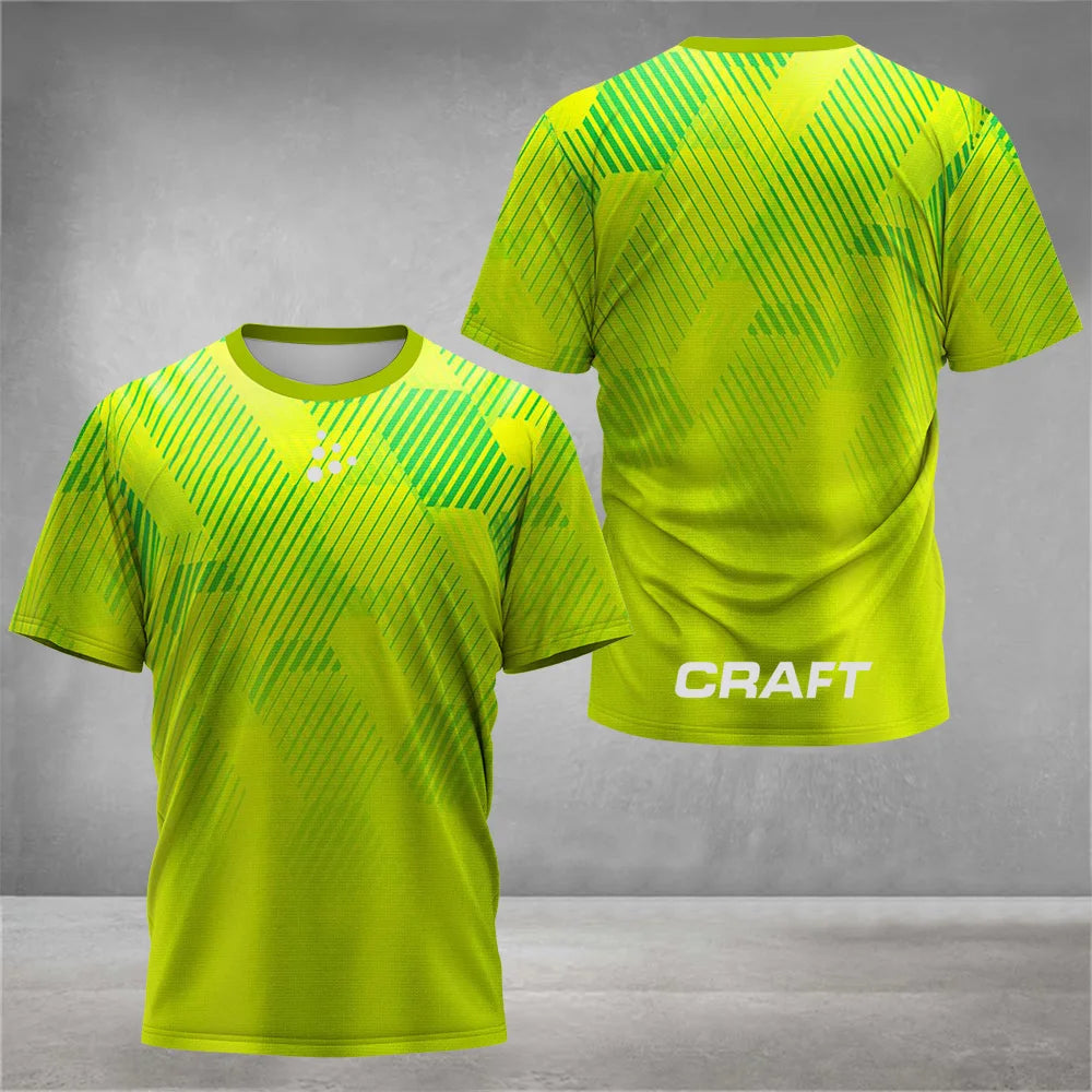 Printed Court Sports Short Sleeve T-shirt For Sports Outfits