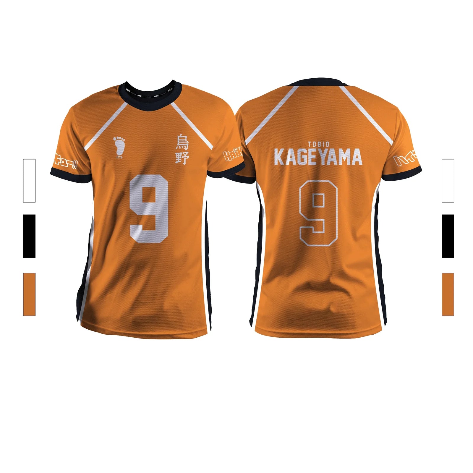 Anime Number Volleyball Short Sleeve T-shirt For Sports Outfits