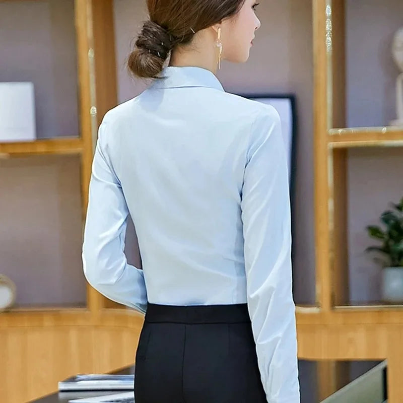 Women's Collared Long Sleeve Shirt