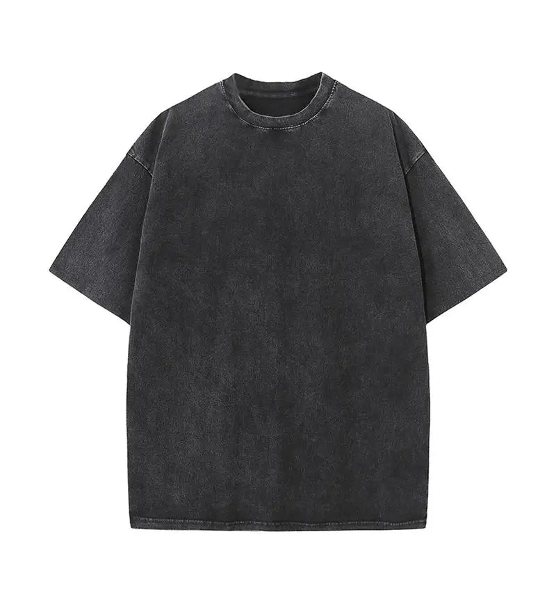 Solid Crew Neck Short Sleeve Loose Casual T Shirt