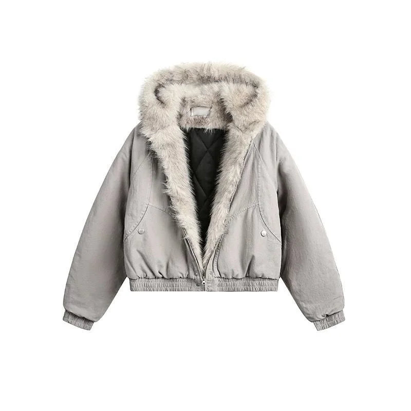 Rabbit Ear Long Sleeve Full Zip Casual Hoodie