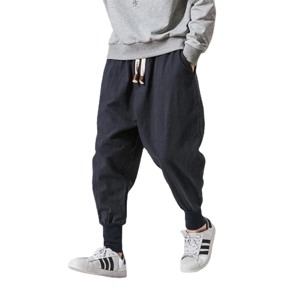 Men's Drawstring Waist Casual Pants For Everyday Wear