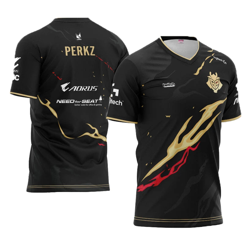 G2 Esports Graphic Short Sleeve T-shirt For Sports Outfits