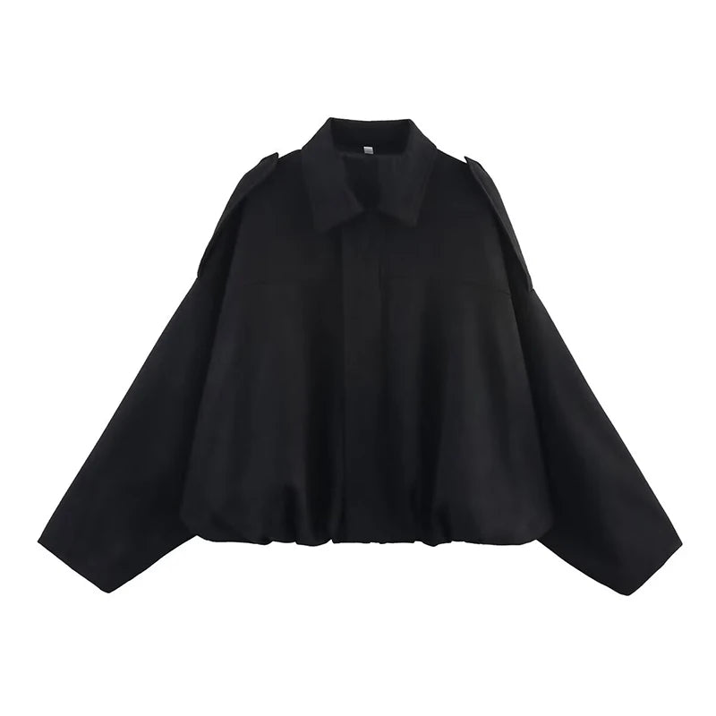 Women's Long-Sleeve Zip-Front Bomber Jacket