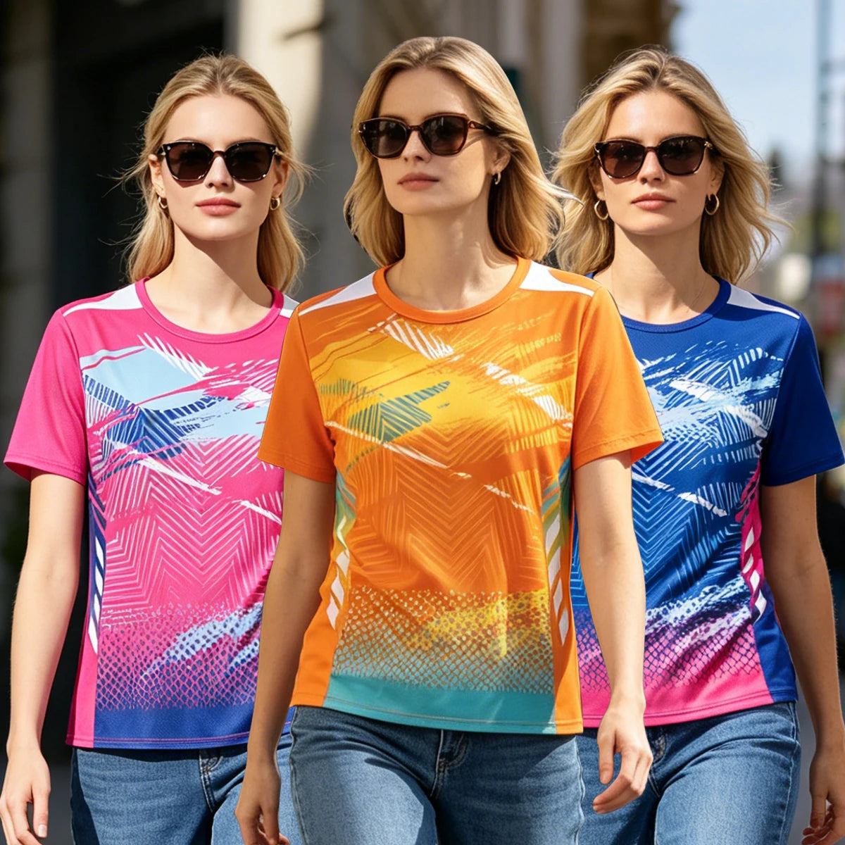 Printed Running Short Sleeve T-shirt For Sports Outfits