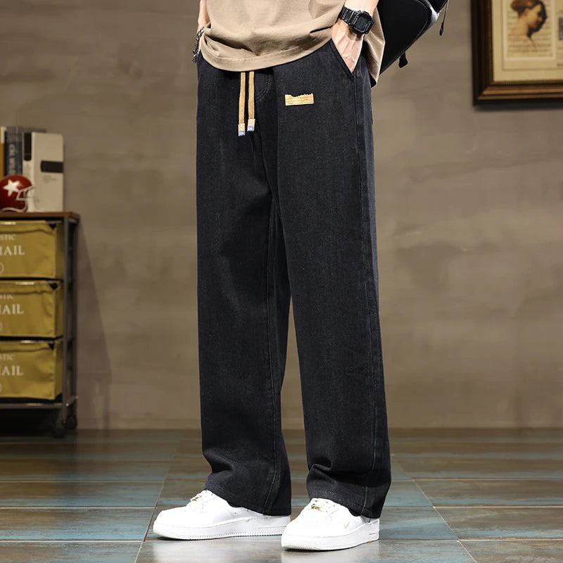 Men's Wide Leg Denim Jeans for Casual Everyday Wear