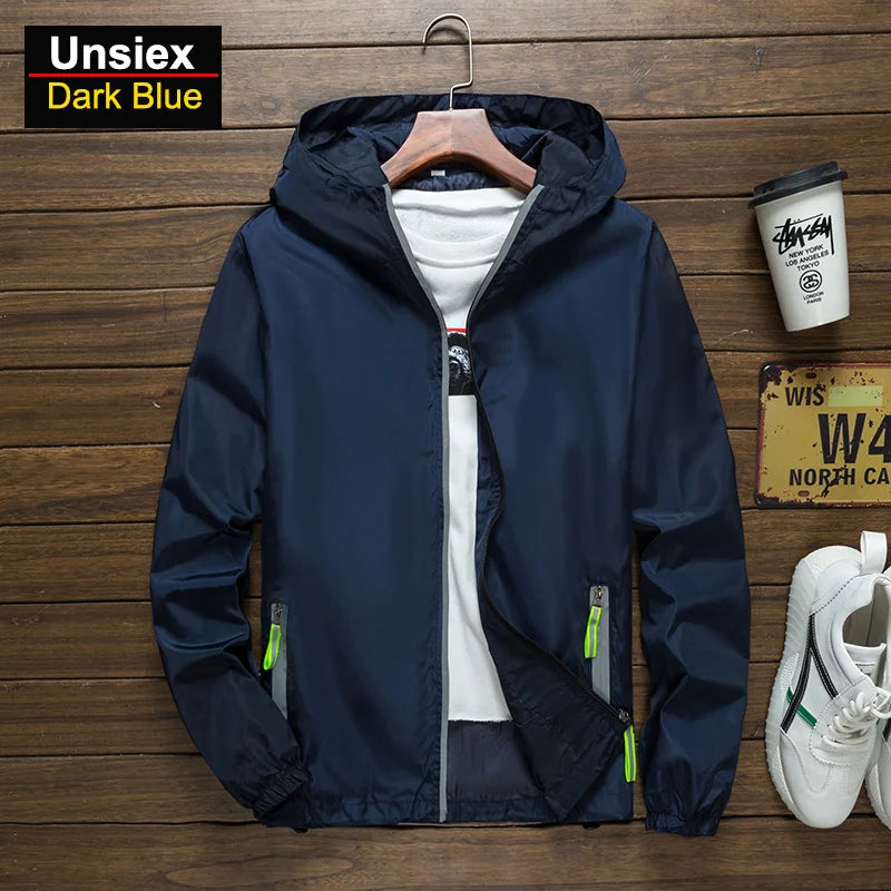 Unisex Breathable Reflective Hiking Jacket for Outdoor Wear
