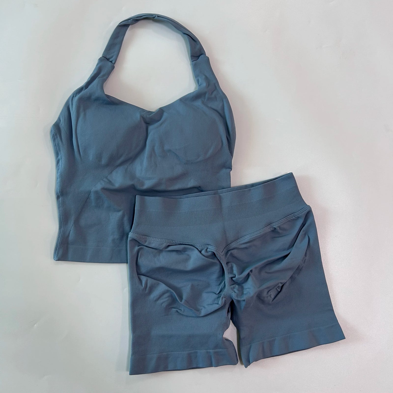 Women's Halter Tank And Shorts Yoga Set For Workout Outfits
