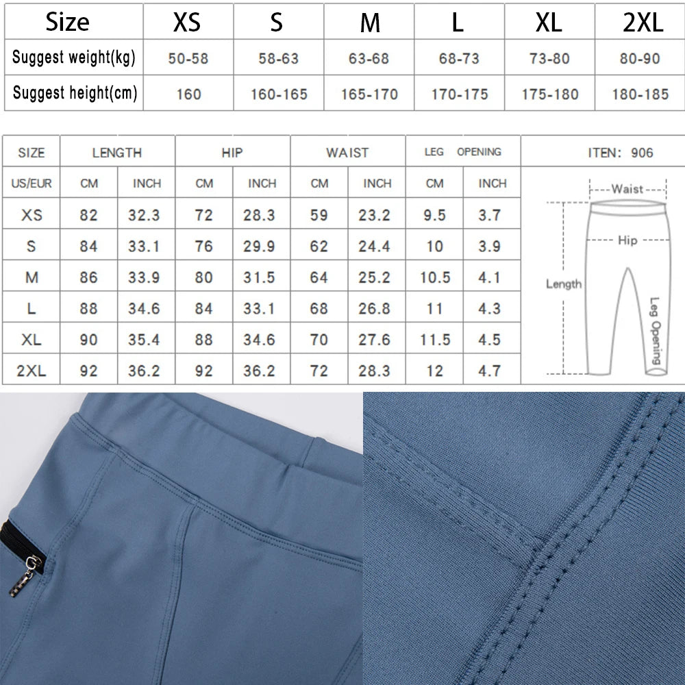 Men's Pocket Training Leggings for Gym and Running