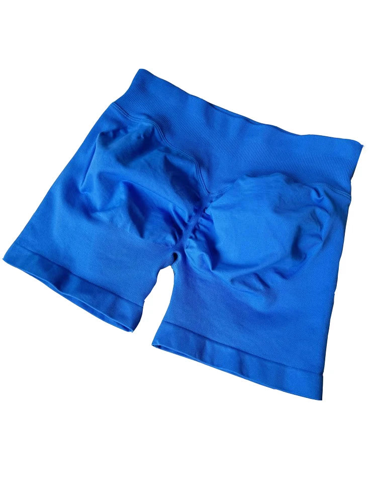 Women's Scrunch Back Nylon Blend Shorts for Yoga and Gym Training