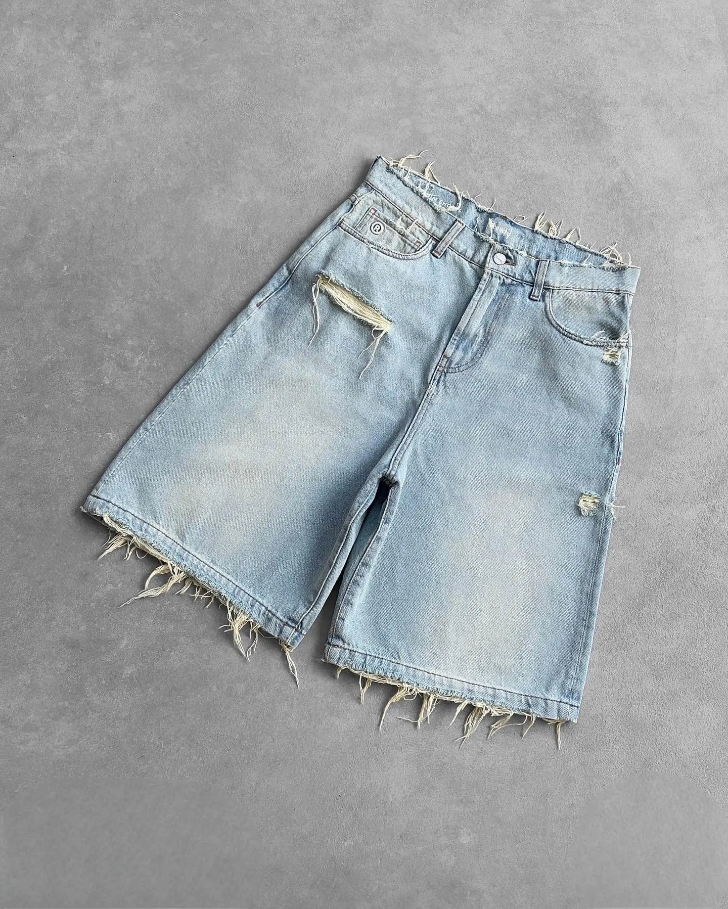 Men's Distressed Straight Leg Denim Jeans for Casual Everyday Wear