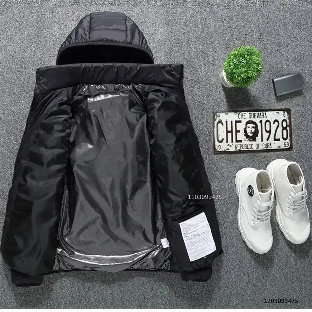 USB Heated Hooded Full Zip Long Sleeve Outdoor Jacket