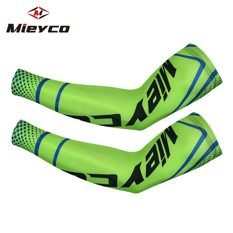 Icy Silk Sun Protection Arm Sleeves Cooling Breathable Outdoor Cycling Fishing Sports Sleeves