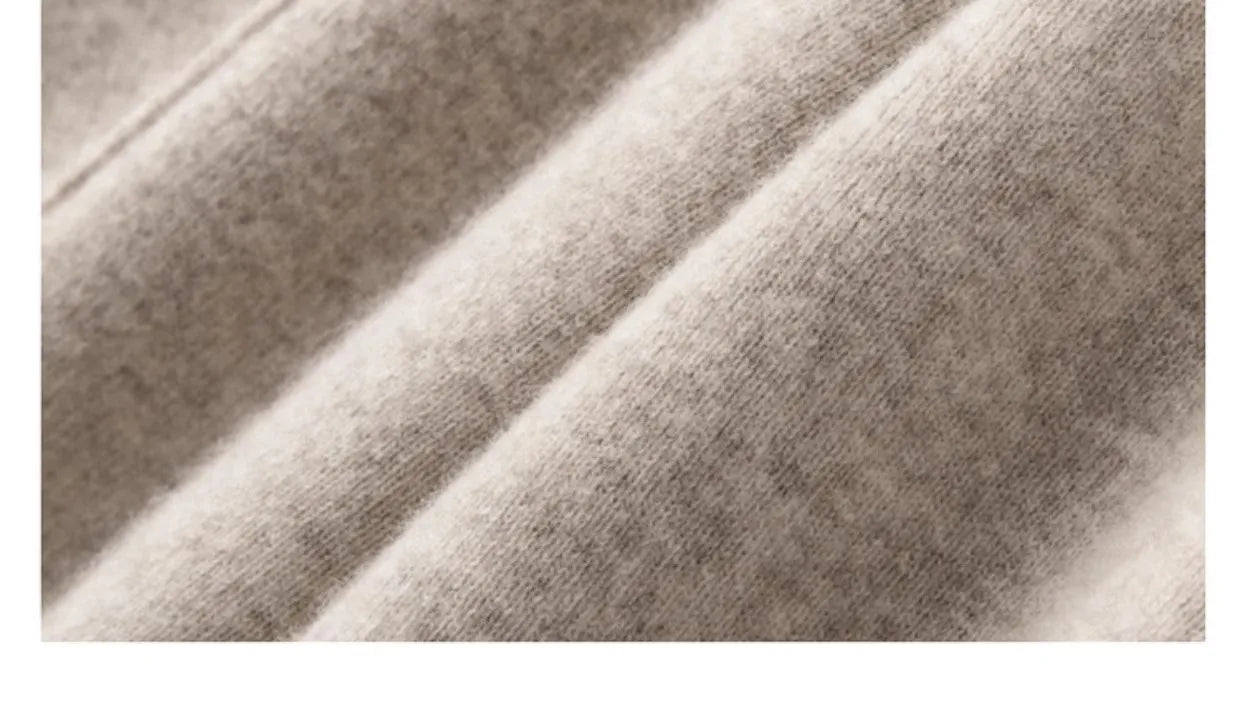 Wide-leg women's autumn winter cashmere high-waisted knitted straight-leg pants high-end casual outerwear loose drape long pants