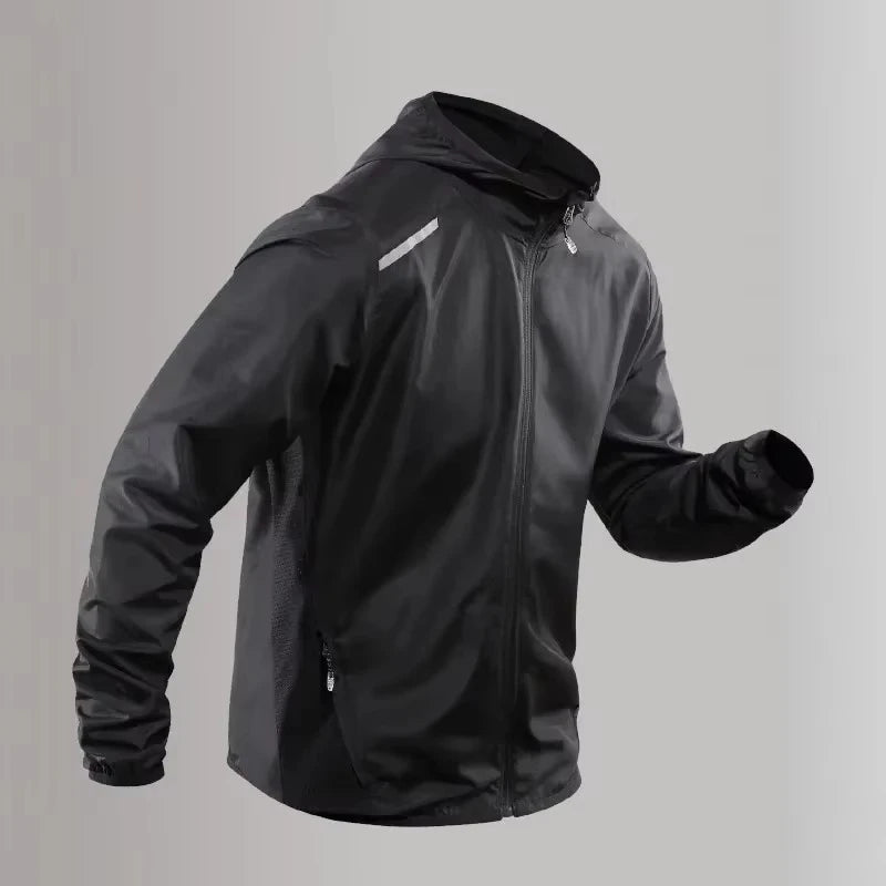 Women's Hooded Long Sleeve Zip Front Jacket For Workout Outfits