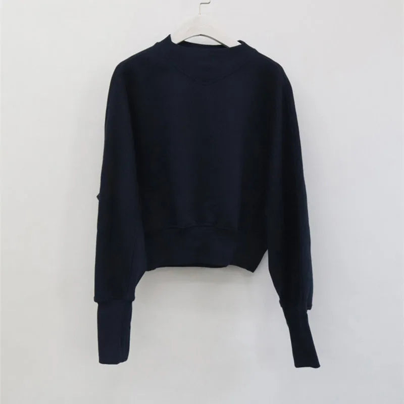 Long Sleeve Casual Pullover Sweatshirt with Original Style Options