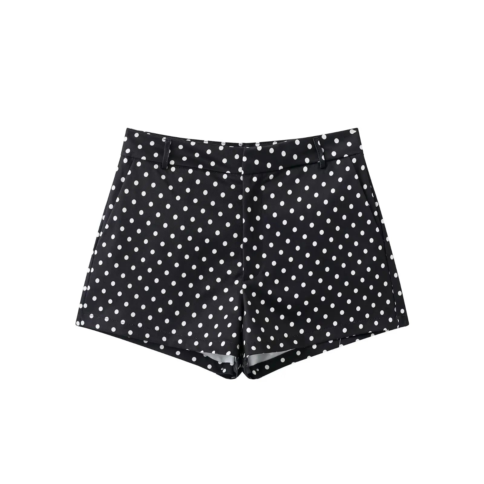 Women's Polka-Dot High-Neck Zip-Front Jacket