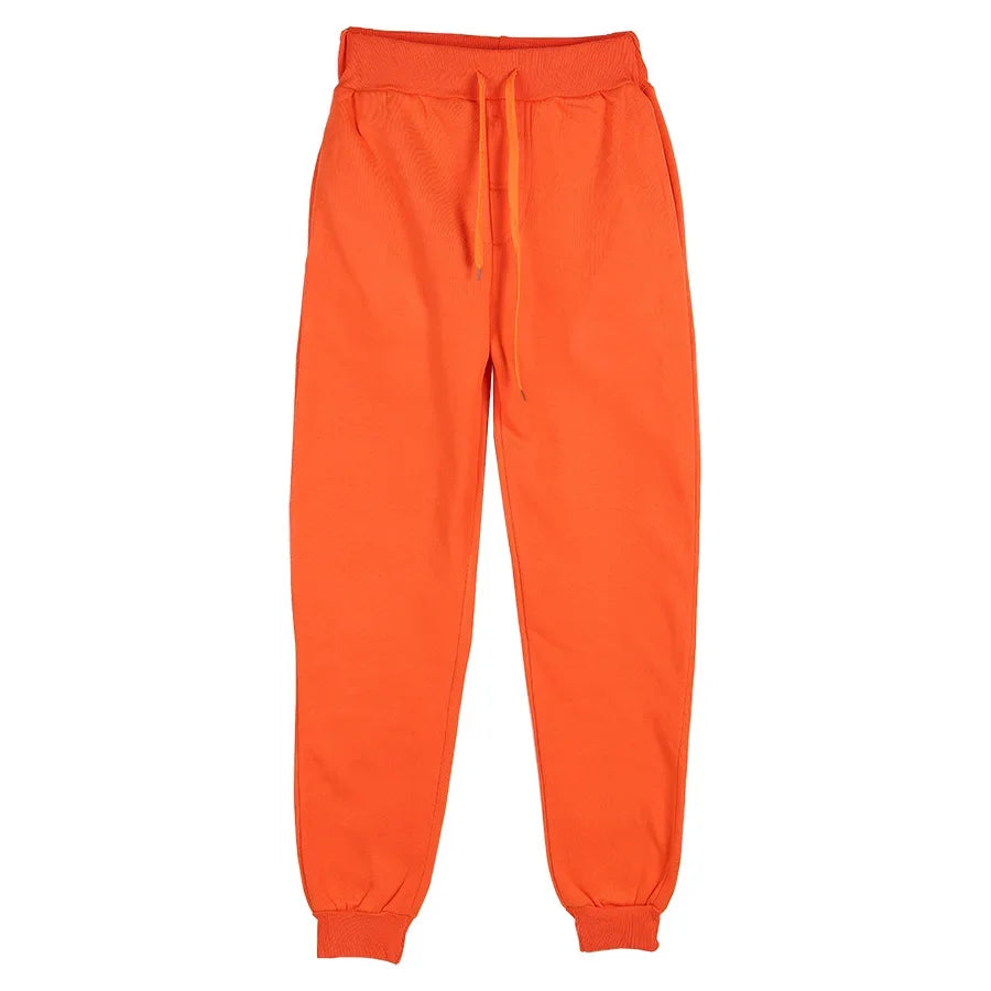 Full Length Drawstring Waist Casual Running Jogger Pants
