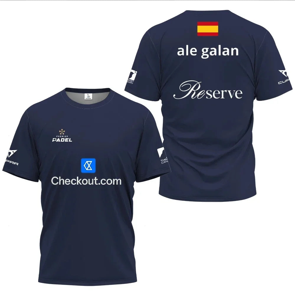 Padel Graphic Short Sleeve T-shirt For Sports Outfits