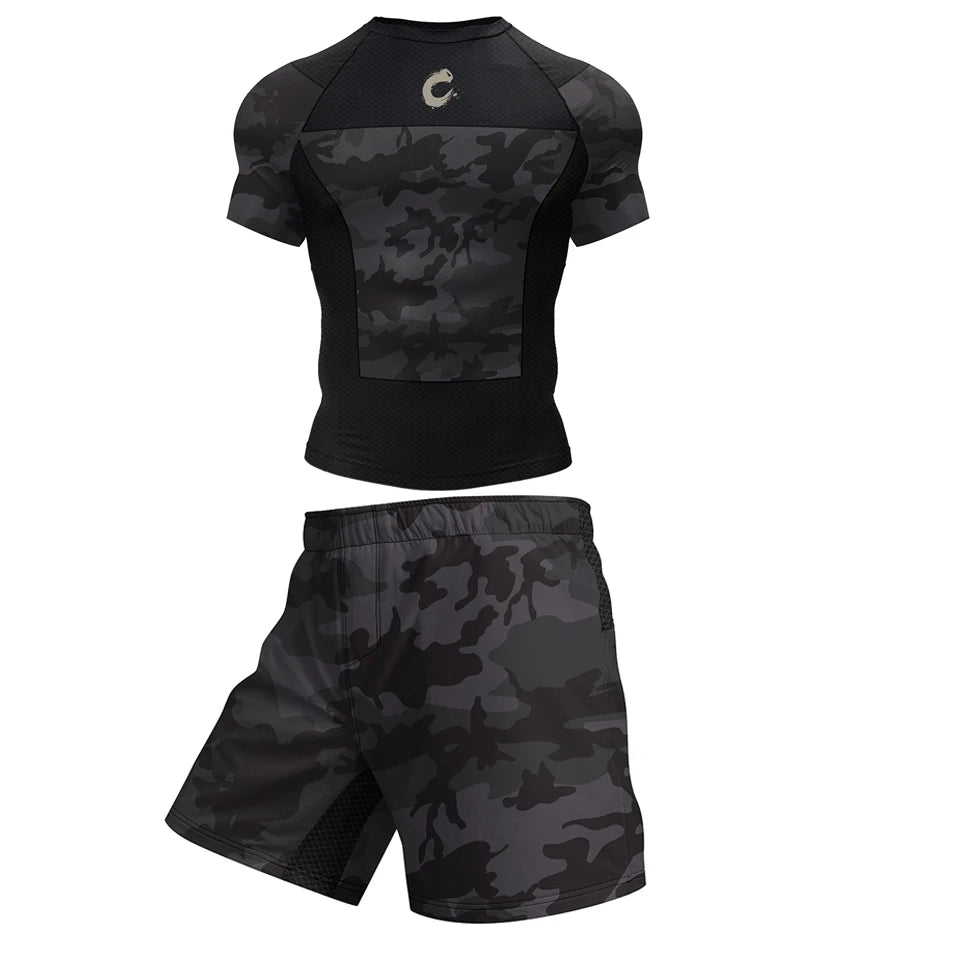 Compression Training Top and Shorts Set with Piece Options