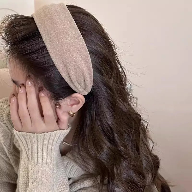 Wide Fabric Covered Padded Headband for Everyday Hair Styling