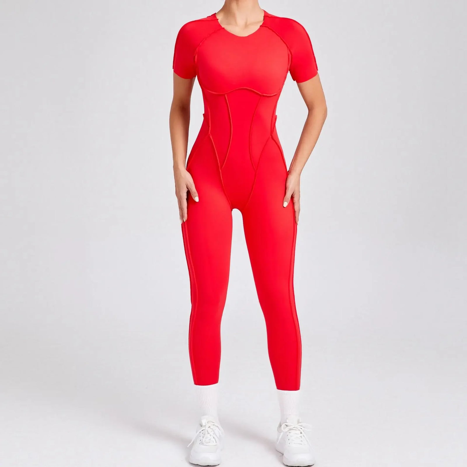 Women's Contour Seam Workout One Piece in Romper and Jumpsuit Styles