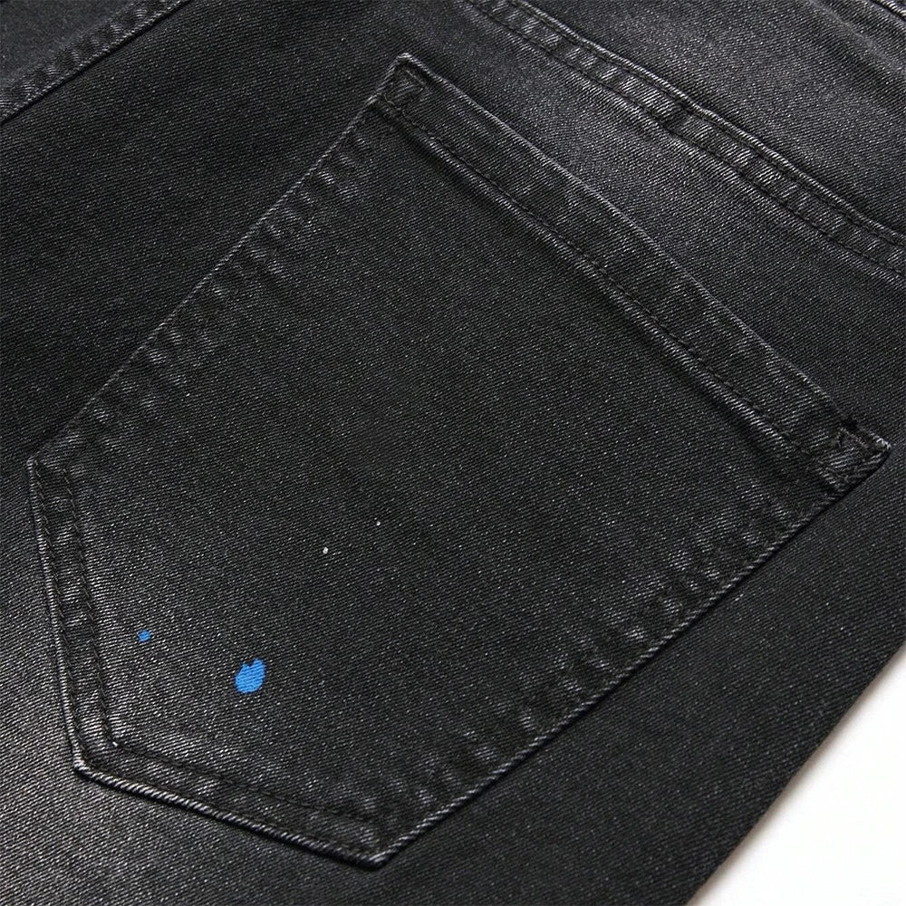 Men's Distressed Slim Fit Denim Jeans for Casual Everyday Wear