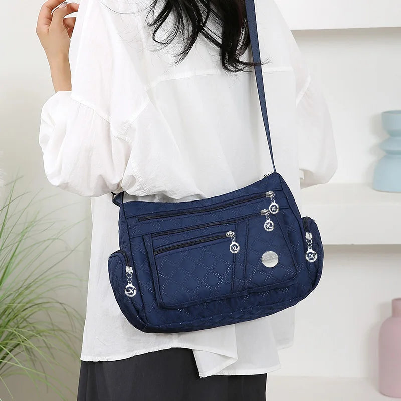 Multi Pocket Crossbody Bag with Adjustable Shoulder Strap