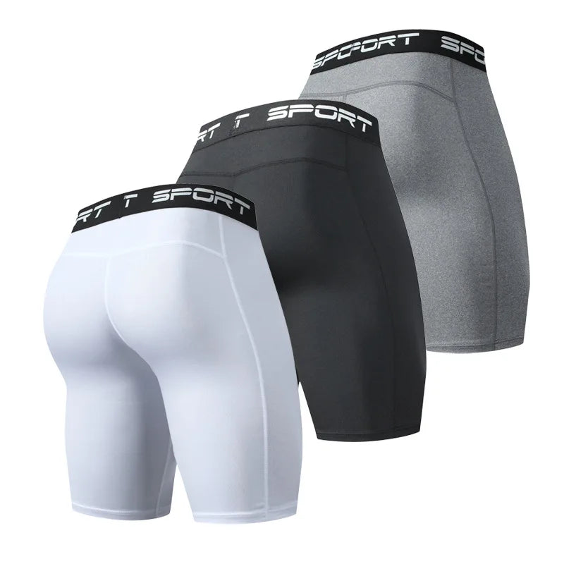 Men's Fitted Training Shorts for Gym and Running