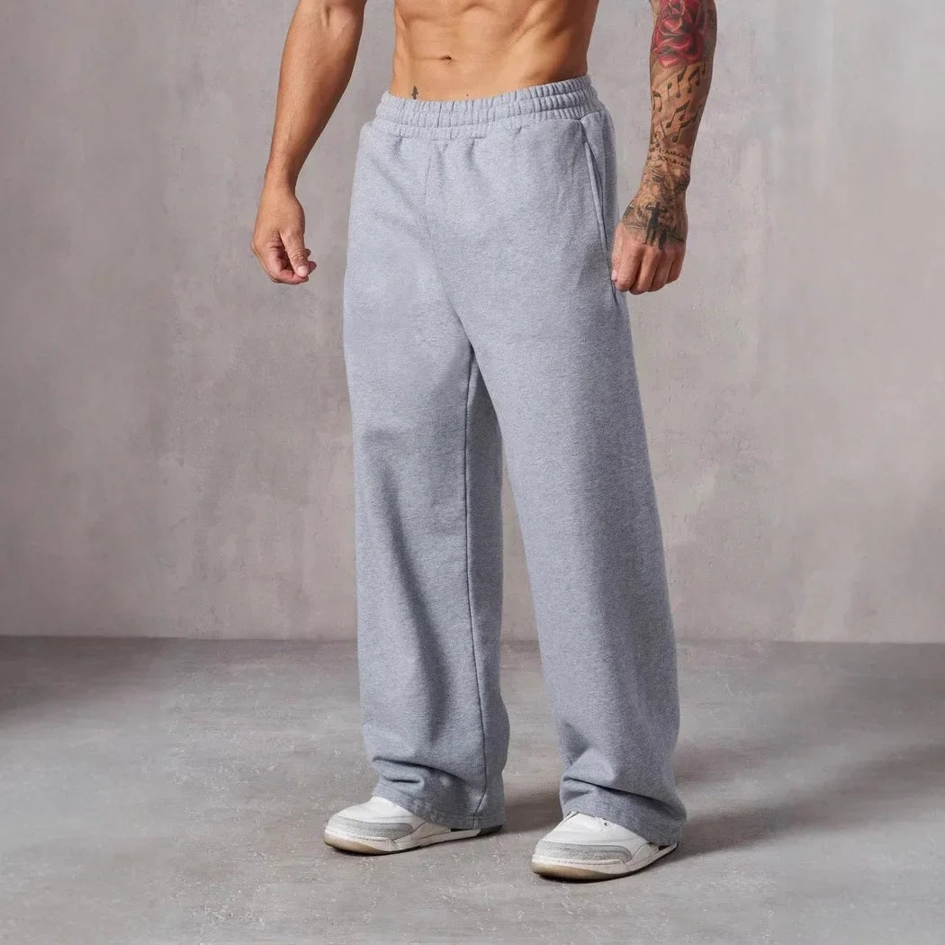 Full Length Loose Fit Casual Drawstring Running Jogger Pants