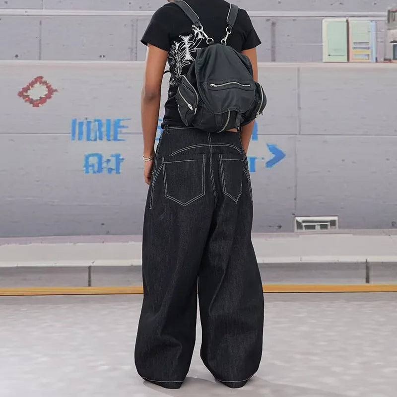Men's Wide Leg Denim Jeans for Casual Everyday Wear