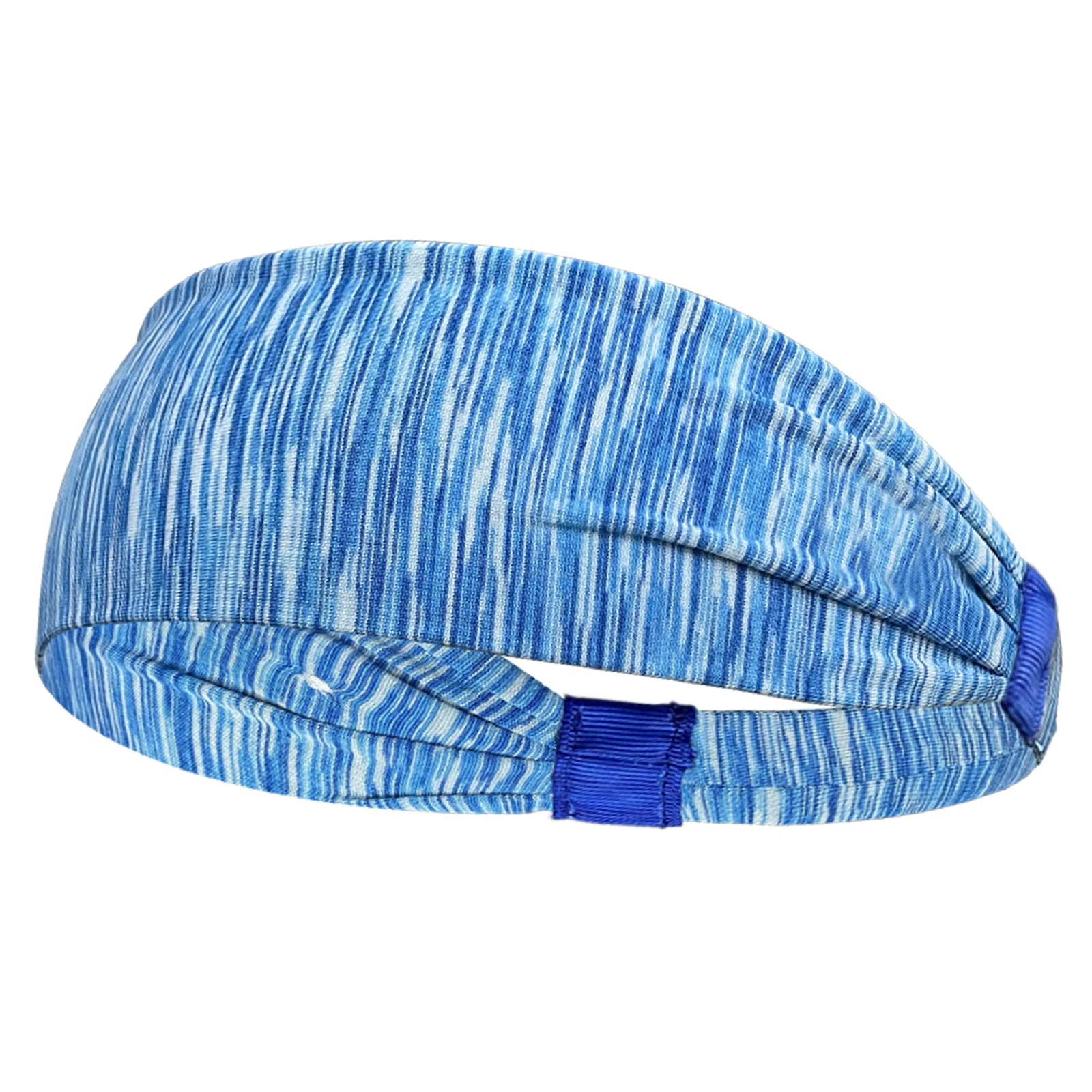 Elastic Sports Headband with Wide Fabric Band for Hair Control